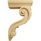 Ekena Millwork 4 1/4"W x 8"D x 13 1/4"H Holmdel Grapes & Vines Corbel, Alder COR04X08X13HOAL - alternate 3